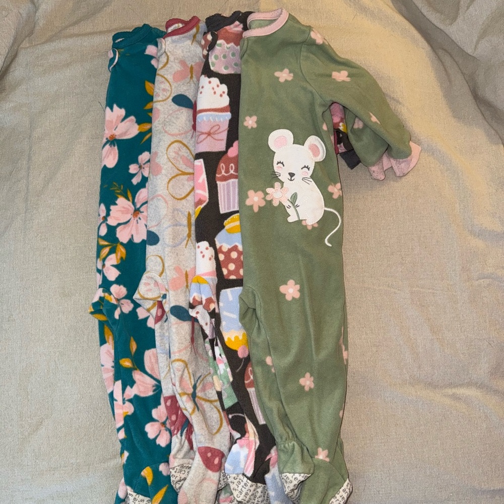 Adorable Fleece Sleepers 12 months